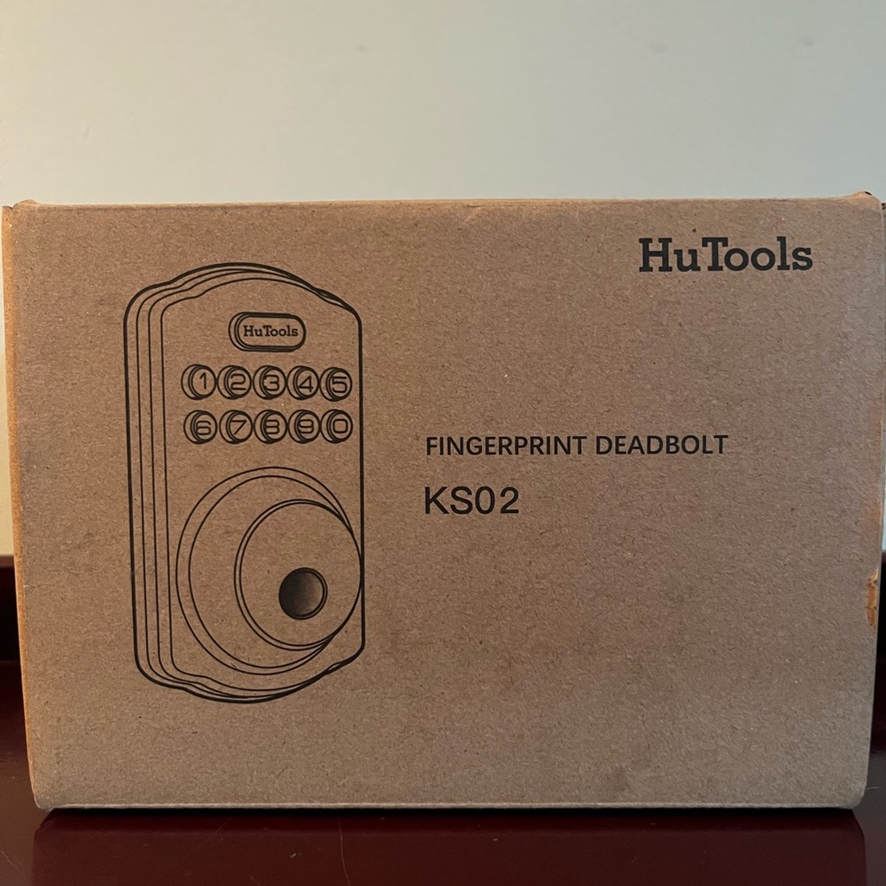 HuTools Fingerprint Deadbolt Door Lock KSO2. Brand new in box. Parts unopened